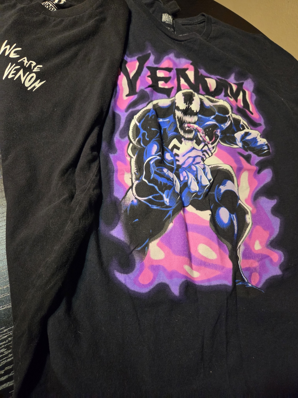 Bundke Of 2 Marvel Venom Black Graphic Short-Sleeve Shirt